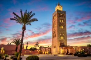 Koutoubia Mosque view during Marrakech full day sightseeing tour