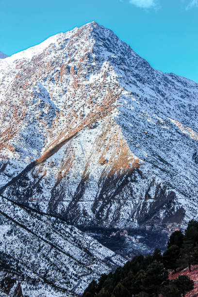High Atlas Mountains, Imlil in the snow period