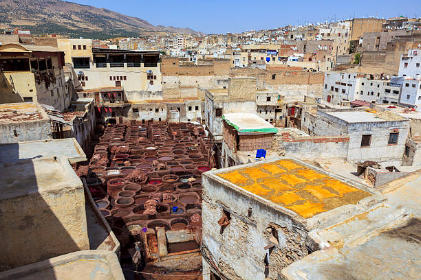 The tanneries of Fes el-Bali, especially the Chouara Tannery, are famous for their traditional leather-making process that has remained largely unchanged since medieval times.
