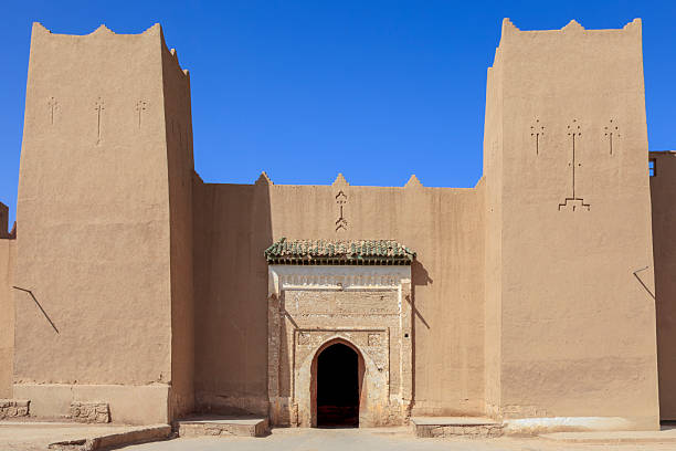 A view of the entrance gate to the medina in Rissani, Morocco.